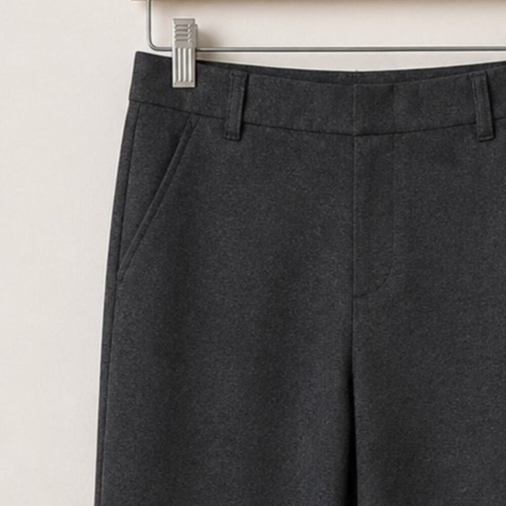 Quince Charcoal Gray Wide Leg Tailored Trousers – Size Small - Picture 6 of 7